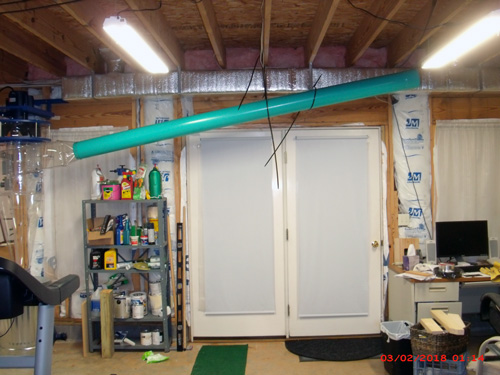 Temporary 6" PVC Connection